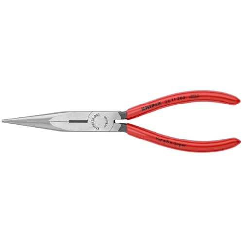 KNIPEX 26 11 200 Long Nose Pliers With Cutter 8-Inch | bike-hand-tools