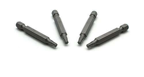 TEMO 20 pc T20 Torx 6 Point Impact Ready 2 Inch Length Screwdriver Insert Bits Hex Shank with Quick Release Slot - size: 20 pc T20 2"