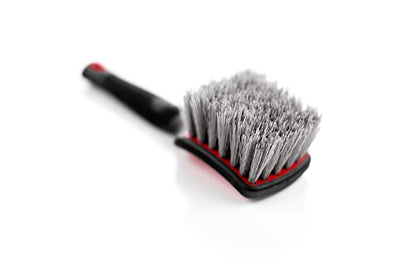 Detail Factory - ProGrip Tire Brush - Ergonomic ProGrip Handle, Stiff Synthetic Bristles, Ergonomic Design, Clean Your Tires with Ease - Red - color: Red, size: Standard