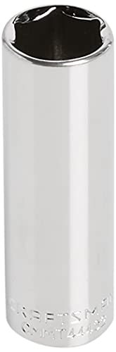 CRAFTSMAN Deep Socket, Metric, 3/8-Inch Drive, 15mm, 6-Point (CMMT44432) - size: 15 MM
