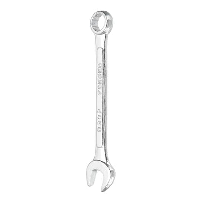 HARFINGTON Combination Wrench 10mm Metric 12-Point Box and Open End Zinc Plated Steel Double Ended Spanner Tool for Automotive Pipe Furniture Machinery DIY Repair, Silver White - size: 10mm