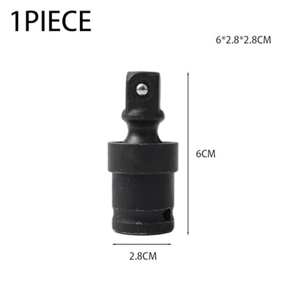 1/2 Inch Drive Impact Universal Joint Socket Adapter Extension Bar 360 Degree Swivel Wobble Socket for Air Ratchet Wrench Tools