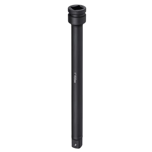 HARFINGTON Impact Socket Extension Bar 1" Square Drive 16" Long CR-V Steel Extension Rod Ratchet Wrench Driver Adapter for Axle Nut Sockets, Black - size: 1" Square Drive 16" Long