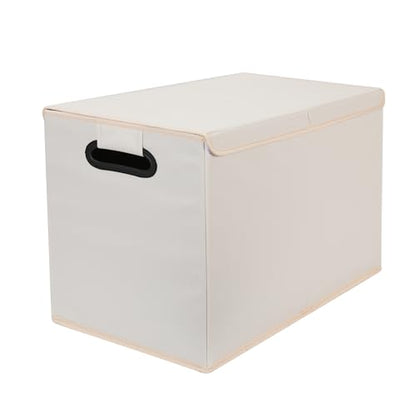 AOKJOY Car Trunk Organizer with Lid, Beige, 600D Oxford Cloth, Collapsible, for Automobiles, 26x13x16 Inches, 83 Liters - color: beige
