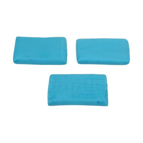 3PCS Blue Clay Cleaning Bar for Car Detailing, Fine Grade Auto Paint Decontamination Mud Remover for Rust Oil Stains on Body Glass