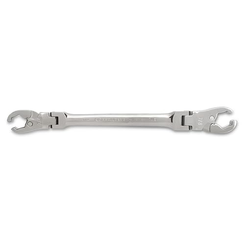GEARWRENCH 5 Pc. Ratcheting Flex Head Flare Nut Wrench Set, SAE - 89100 - style: 5 Piece SAE