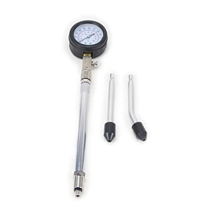 AUTO Tools Petrol Gasoline Engine Cylinder Compression Tester Kit with M10 M12 M14 M16 M18