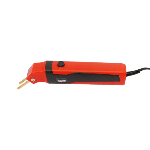 Plastic Welder Kit, 100W Welding Machine Kit, Max Temp 800°F (Red) | 110V 0.5A, Plastic Bumper Repair Set for DIY Car Bumper Toolbox Plastic Crack Fixing - color: Red