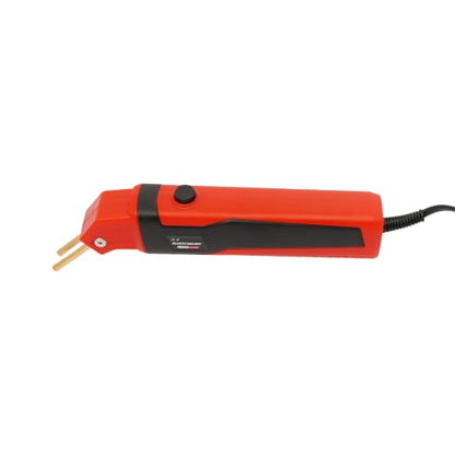 2 in 1 Plastic Welder Kit 100W Hot Stapler for Bumper Repair 800°F (Red) | Car Bumpers Kayaks Toolboxes Welding Repair Kit, Includes 400 Staples, Mesh, Rods, Smoother, Brush - color: Red