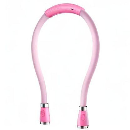 Neck Book Light, LED Reading Lamp, USB-C Rechargeable, Hands Free, 4 LED Bulbs, 4 Adjustable Brightness, for Reading in Bed or Reading in Car Lamp (Pink) - color: Pink