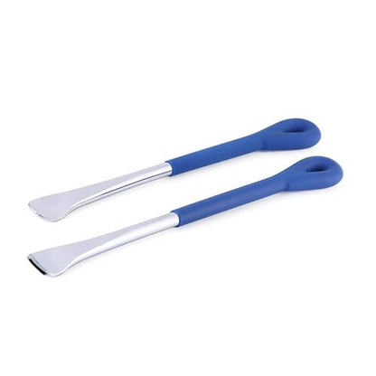 2Pcs Motorcycle Tire Lever Tool Spoon, Bike Tire Change Tool Set, Heavy Duty Carbon Steel Tire Repair Levers with Chrome Finish for Garage and On - the - Go Use