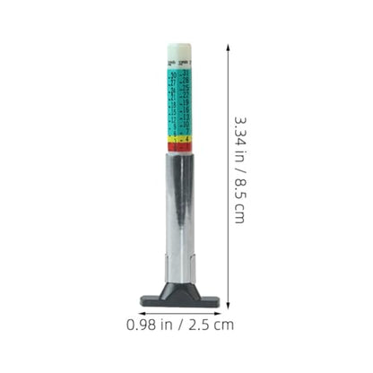 Healeved 3pcs Accurate Tire Tread Depth Gauge Set for Car Maintenance, Portable and Reusable Stainless Steel Tire Depth Measurement Tool for Auto and Truck Use
