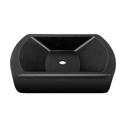 HOXWELL Rubber Wheel Dock for Trailer Tongue Jack, Suit for 8"-10" Castor, Heavy Duty Wheel Dock for Cargo Camper RV Boat Roller Stopper, Caster Chock Easy to Store and Transport, Black(1 Pack)