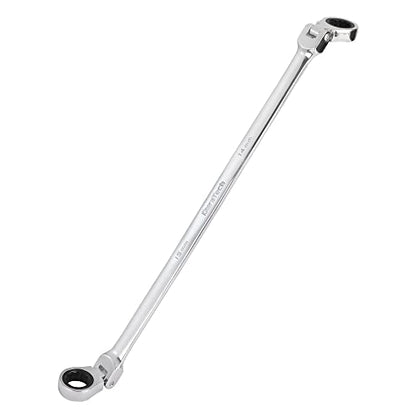 DURATECH 14 * 15 mm Extra Long Flex-Head Ratcheting Wrench, Metric, CR-V Steel - size: 14*15mm