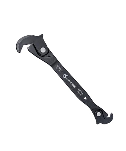 QUENCHING Self-Adjusting Crowfoot Wrench for Tight-Access Fasteners 8–32mm (5/16”–1-1/4”), Slim Profile, Not for Heavy Torque - size: 10" Dual Head Wrench