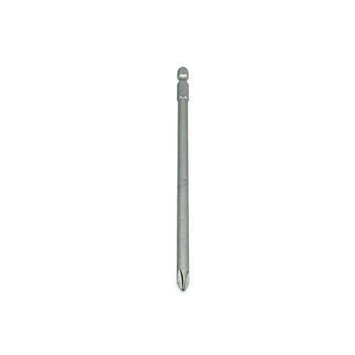 Benchmark Abrasives 1/4 Inch Hex Anti Slip Phillips Insert Screw Head Screwdriver Bits, Rotary Drill Bits for Repairing Electronics, Automotive Parts, Furniture (50 Pack) - (PH2 x 6") - size: PH2 x 6"