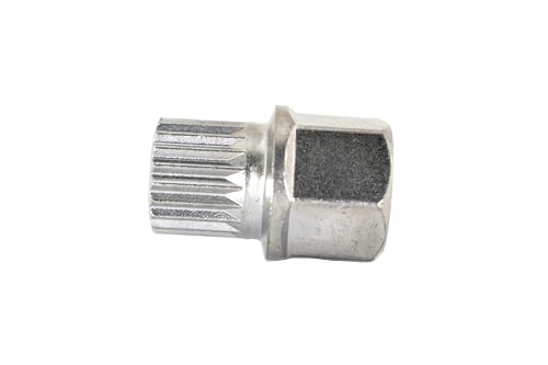 TEMO 36/20Pt Anti-Theft Wheel Lock Lug Nut Removal Socket Key 3054 for BMW | Wheel Lock Nut Socket Adapter | Anti-Theft Screw Remover Repair Tool | Tyre Fitting, Garage Repair, Tire Change - size: 36/20PT