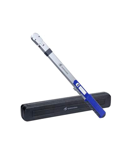 QUENCHING Split Beam Torque Wrench, 3/8-Inch Drive, 20–100 ft-lb, ±4% Accuracy, 15° Flex Head, CR-V Steel, Reliable Torque Wrench for Daily Garage and Automotive Maintenance - size: 3/8"DR. 20-100 FT-LB