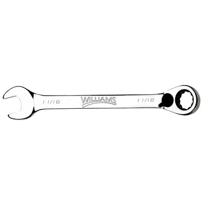 Williams JHW1222RC Reversible Ratcheting 12 Point SAE Combination Wrench, with High Polish Chrome Finish - 11/16-Inch - size: 11/16-Inch Single