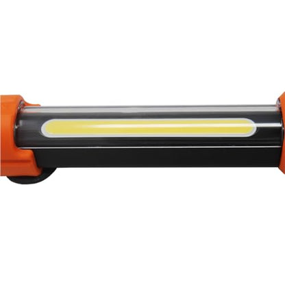 K Tool International XD52848 15.5-Inch Adjustable LED Work Light, Orange/Black, Battery Powered, 6 Levels of Brightness, 700 Lumens