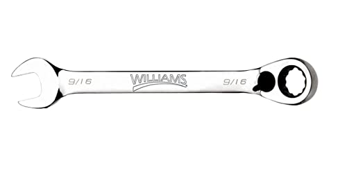 Williams 1218RC Ratcheting Combination Wrench, 12 Point, 9/16-Inch - size: 9/16-Inch Single