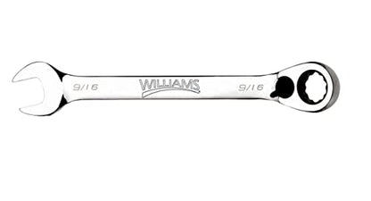 Williams 1218RC Ratcheting Combination Wrench, 12 Point, 9/16-Inch - size: 9/16-Inch Single