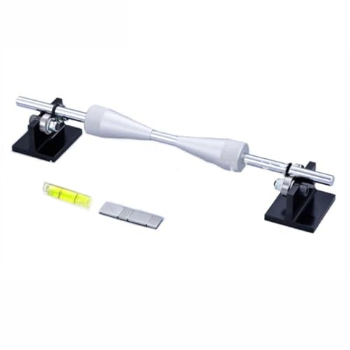 Motorcycle Wheel Balancer and Truing Stand, 15.75 in Aluminum Alloy, Portable Balancing Tool with Leveling Bubble