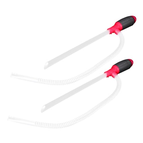 Happyyami Fuel Transfer Pump Kit 2 Pcs Manual Siphon Pump Hose for Oil and Water Heavy Duty Portable for Automotive and Home Use