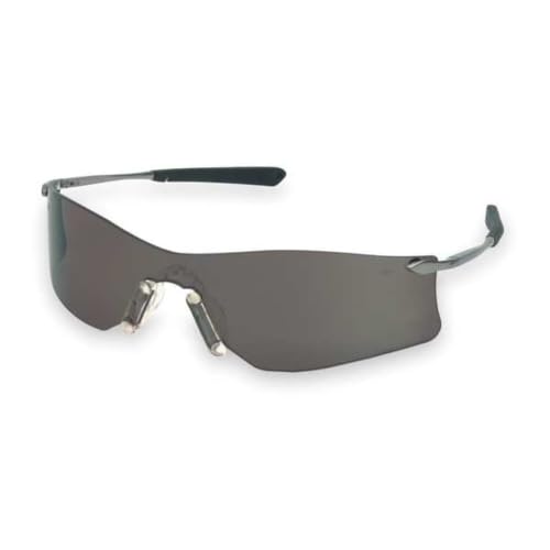 MCR Safety Glasses T4112AF Rubicon T4 Gray Lens with UV Protection and Anti-Fog Coating, 1 Pair - size: 1 Count (Pack of 1)