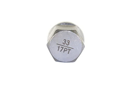 TEMO 33/17Pt Anti-Theft Wheel Lock Lug Nut Removal Socket Key 3054 for BMW | Wheel Lock Nut Socket Adapter | Anti-Theft Screw Remover Repair Tool | Tyre Fitting, Garage Repair, Tire Change - size: 33/17PT