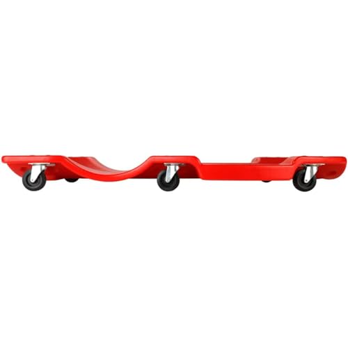 AFF XL Mechanic's Creeper - 47" Length Ergonomic Creeper with Padded Headrest & Magnetic Tool Trays - Super Duty