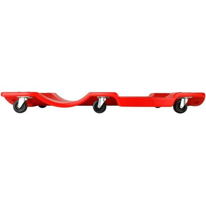AFF XL Mechanic's Creeper - 47" Length Ergonomic Creeper with Padded Headrest & Magnetic Tool Trays - Super Duty