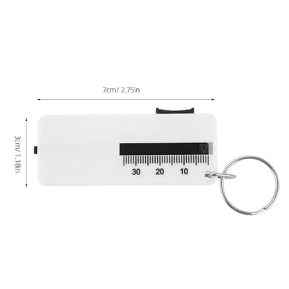 Beavorty 3pcs Tire Tread Depth Gauge Set White Abs Material Built to Last Automotive Tire Gauge Tool for Accurate Measurement