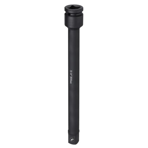 HARFINGTON Impact Socket Extension Bar 3/4" Square Drive 12" Long CR-V Steel Extension Rod Ratchet Wrench Driver Adapter for Axle Nut Sockets, Black - size: 3/4" Square Drive 12" Long