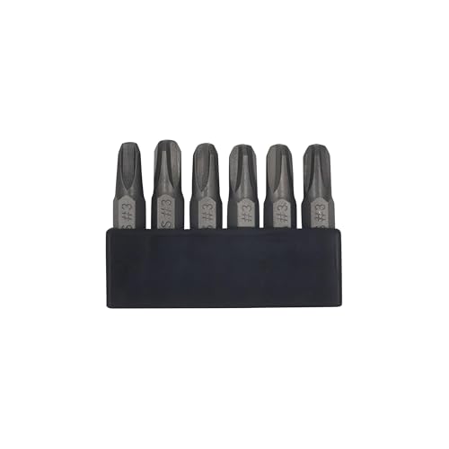6Pcs 35mm JIS Screwdriver Bit Set with Magnetic Tip, 1/4 Hex Shank, S2 Alloy Steel & 6-Slot Storage Strip – Perfect for Japanese Motorcycles, Cars, Bicycles, and Equipment (JIS #3x6) - size: JIS #3x6