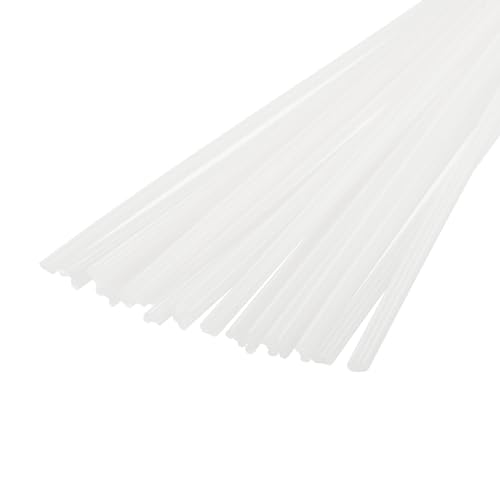 MECCANIXITY 20pcs 8 Inch Plastic Welding Rods PE Welding Strips Welder Rods for Plastic Welder,Car Bumper, Kayak Repair, White - color: White, size: 8 Inch