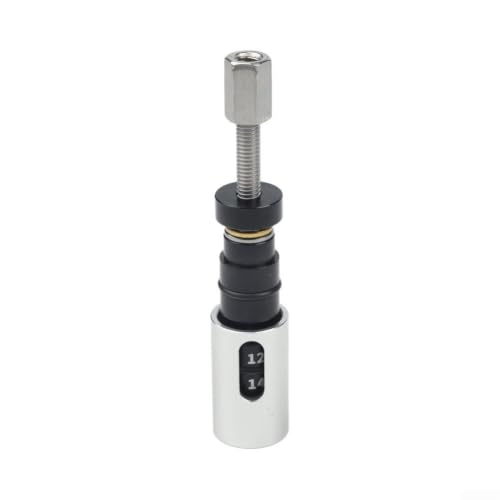 Bike Rear Shock Absorber Bushing Tool, Aluminum Alloy and Stainless Steel, Removal and Install Kit with Spare Bushing for DU(Silver) - color: Silver