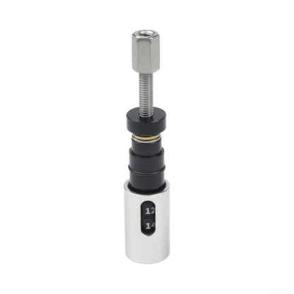 Bike Rear Shock Absorber Bushing Tool, Aluminum Alloy and Stainless Steel, Removal and Install Kit with Spare Bushing for DU(Silver) - color: Silver