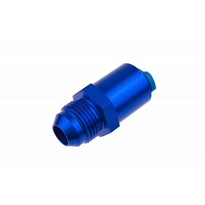 Red Horse Performance Fuel Line Adapter -6 AN Male To 5/16in SAE Quick-Disconnect Female | Hard Tube | Blue