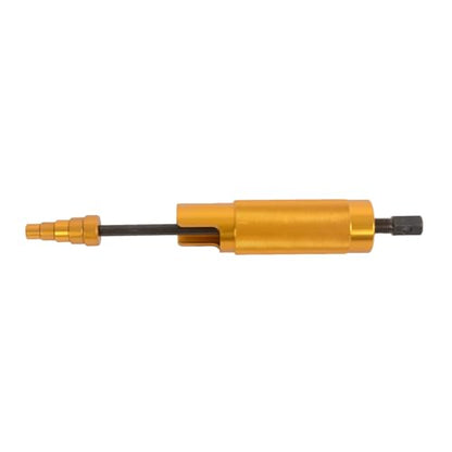 MOTO4U Piston Pin Puller, Plungers Remover Tool Heavy Duty Wrist Pin Puller-Short Skirt Piston Tool with 5 Adapters Piston Bolts (11mm, 13mm, 16mm, 19mm, 22mm) for Small Engine Repairs in Gold - color: Gold