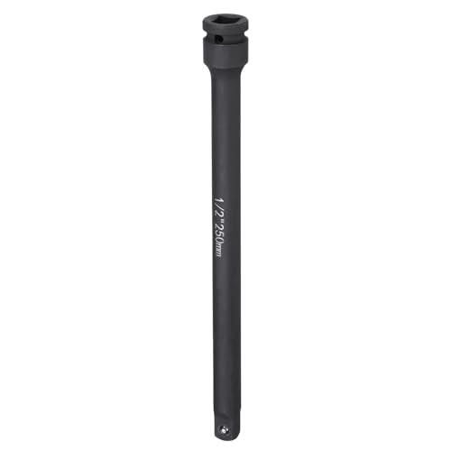 HARFINGTON Impact Socket Extension Bar 1/2" Square Drive 10" Long CR-V Steel Extension Rod Ratchet Wrench Driver Adapter for Axle Nut Sockets, Black - size: 1/2" Square Drive 10" Long