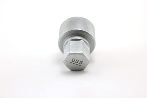 TEMO #55 Wheel Lock Lugnut Anti-Theft Lug Nut Screw Removal Socket Key S3055 for BMW Vehicles - size: #55