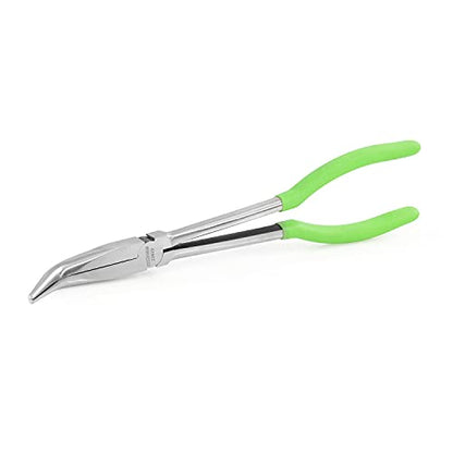 OEMTOOLS 22622 Angled Needle Nose Pliers 45°, Long Needle Nose Pliers, Rust Resistant, Heat-Treated Steel Construction, Automotive, Construction, and Jewelry Making Tools - style: 11 inch 45 degree long nose pliers