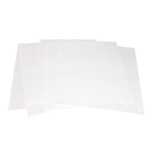 PONO 15x20 in Oil Absorbent Pads, 200 Pcs White Heavy Weight Oil-Only Absorbent Pad,Used for Oil Spill Cleaning in Garage Workshop, Reusable, Washable, Durable - size: 200Pcs, 20"X15"