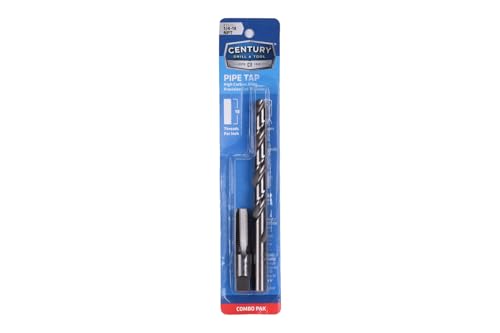 Century Drill & Tool 93202, 1/4-18 NPT/7/16 Combo - size: 1/4-18 NPT, 7/16 Inch