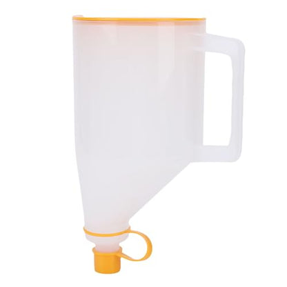 Cuifati Universal 1.5 Quart No Spill Engine Oil Funnel Kit with 14 Adapters, Wide Mouth Design Transparent Body for Multiple Vehicle, 15pcs Automotive Oil Funnel Set for Easy Fill