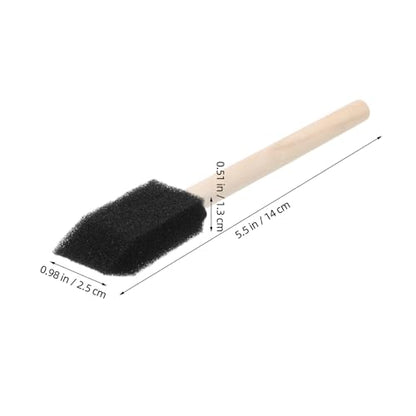 Gadpiparty 4pcs Car Detail Brush Set with Wooden Handle, Soft Sponge Air Conditioner Vent Cleaning Brushes for Auto Interior Debris and Dashboard Detailing Tools