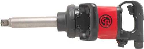 Chicago Pneumatic CP7782-6 Air Impact Wrench (1 Inch), 6 Inch Ext. Anvil, Air Gun Industrial Repair & Assembly Tool, D-Handle , Pinless Rocking Dog, Max Torque Output 1920 ft. lbf/2600 Nm, 5200 RPM - size: 6-Inch, style: Tool - Extended Anvil