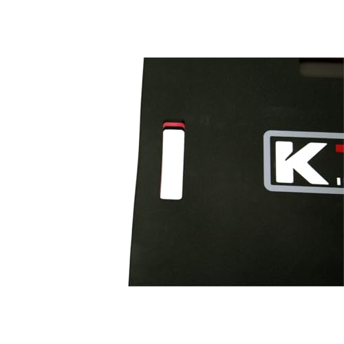 K Tool International 79400 24" X 16" Foam Kneeling Pad for Garages, Repair Shops and DIY, 1.13" Thick, Anti-Slip, Oil Proof and Solvent-Resistant, Built-in Handle, Magnetic Groove, Black/Red
