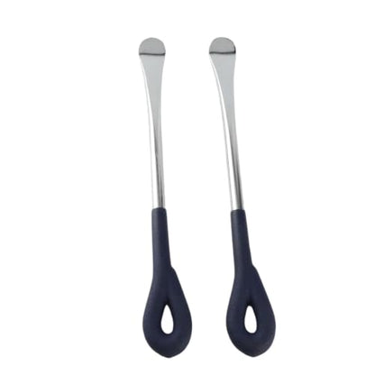 Motorcycle Tire Lever Tools, 2 Pieces, Heavy Duty Carbon Steel with Chrome Finish, Curved End for Secure Grip, Long Lever for Easy Tire Change